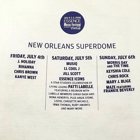 2008 New Orleans Essence Music Festival T Shirt 3XL Rare Rap R&B Hip Hop Tee - Picture 3 of 12